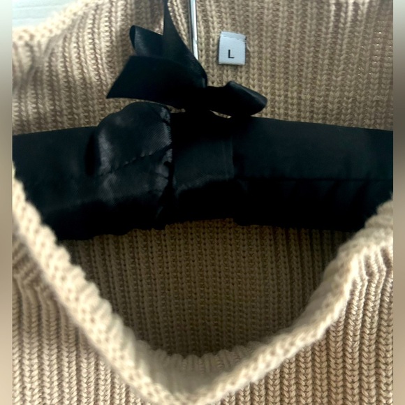 ANRABESS Women's Two Piece Knit Sweater Crop Top Pants Matching Sweatsuit, sz L - Picture 5 of 11